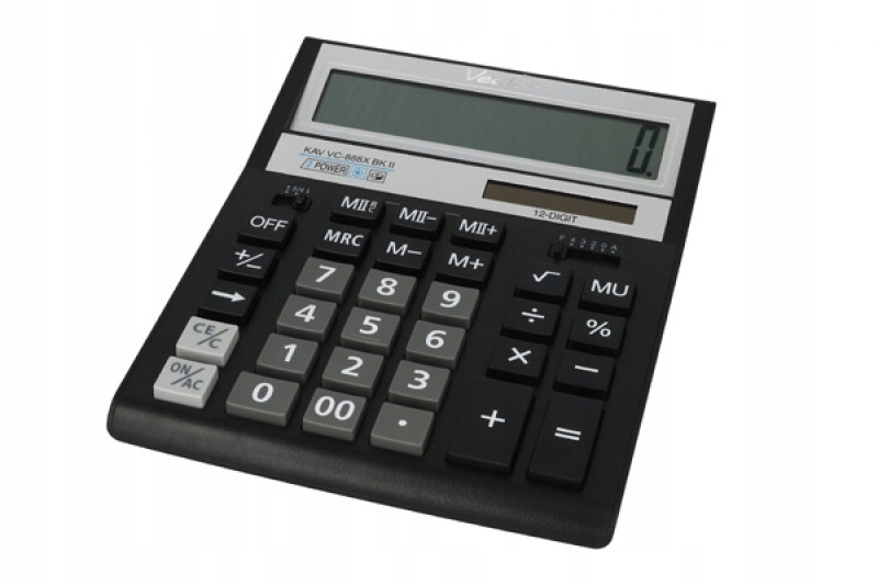 Kalkulator biurowy KAV VC-888XBK II 12-cyfrowy