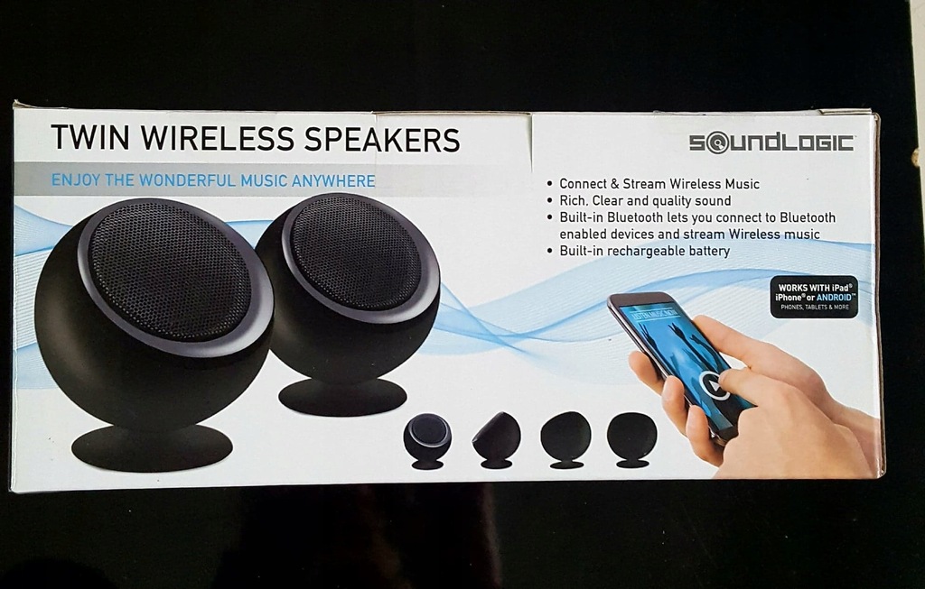 soundlogic twin wireless speakers