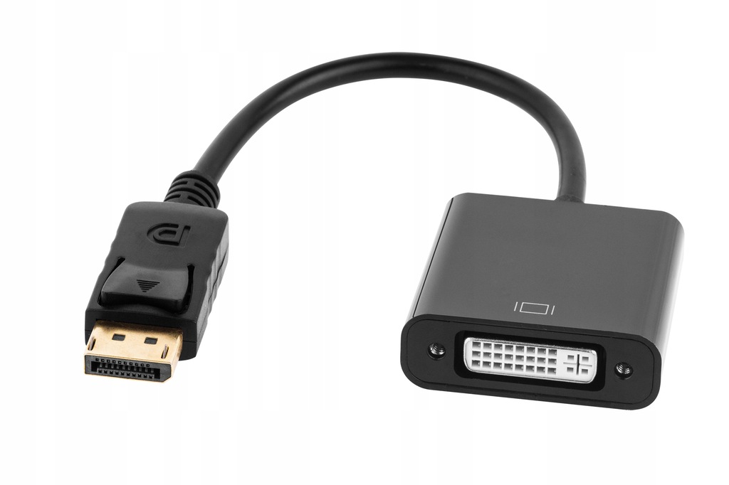 Złącze adapter wtyk DISPLAYPORT - gniazdo DVI (24+