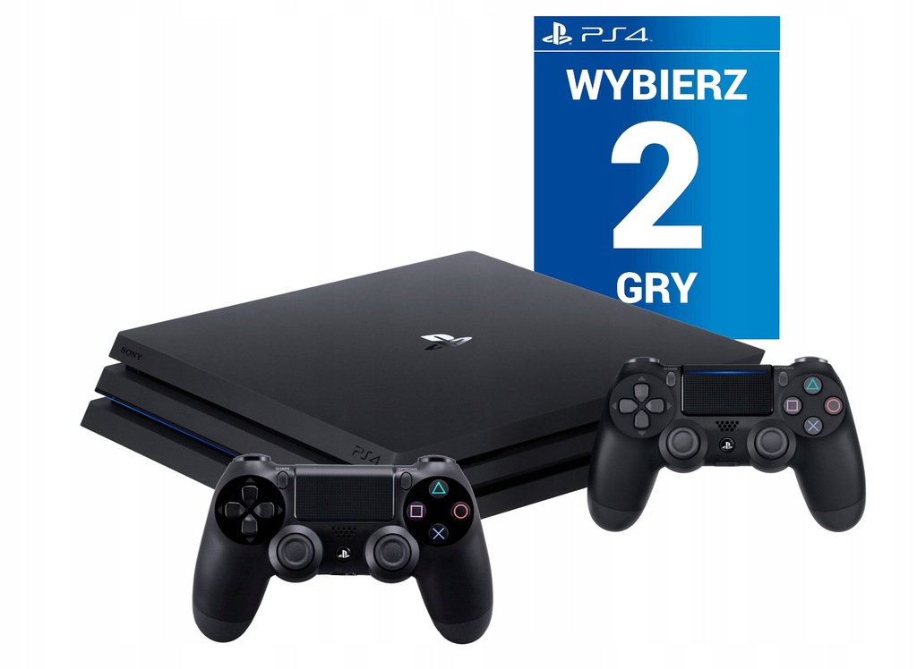 PS4 PRO 1TB PS4+2X PAD+SAM WYBIERZ 2 GRY