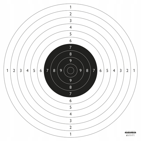 Tarcza strzelecka TS-2 (Psp) pakiet 50 szt.