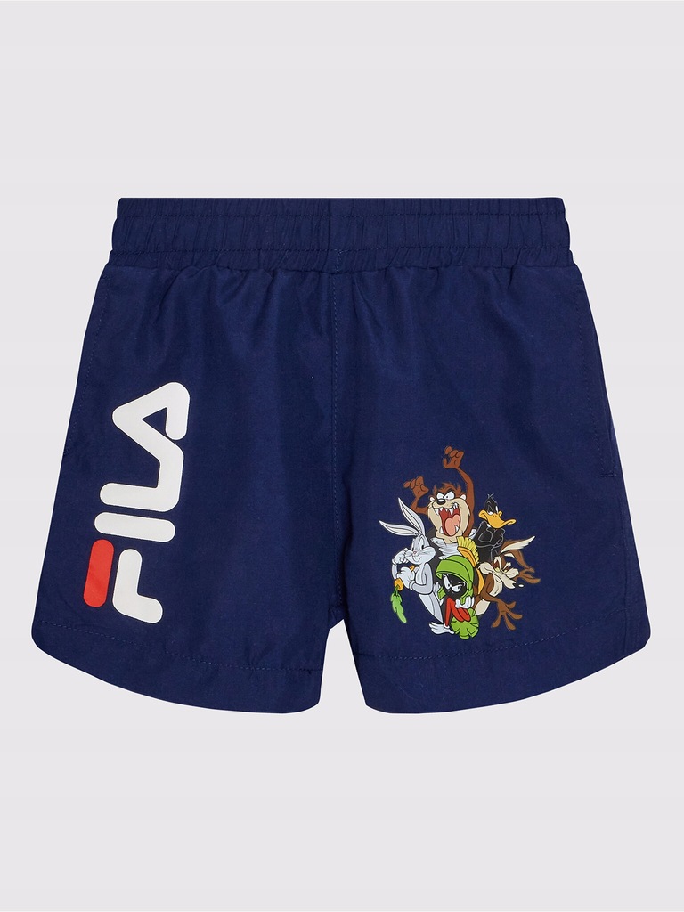 FILA Szorty kąpielowe Lentini FAK0068 Granatowy Regular Fit