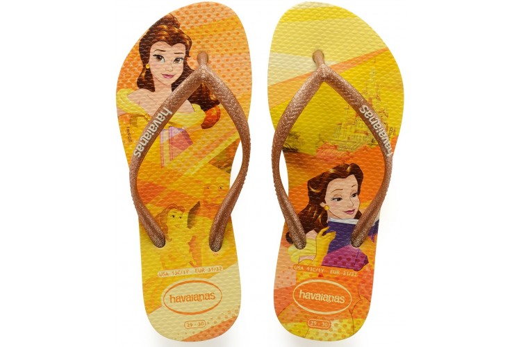 Żółte bajkowe JAPONKI sandały HAVAIANAS KIDS 27/28