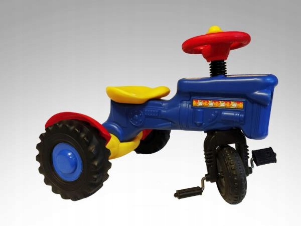 Niebieski TRAKTOR na Pedały DLA CHŁOPCA 3 Lata OGROMNA RADOŚĆ dla Dziecka