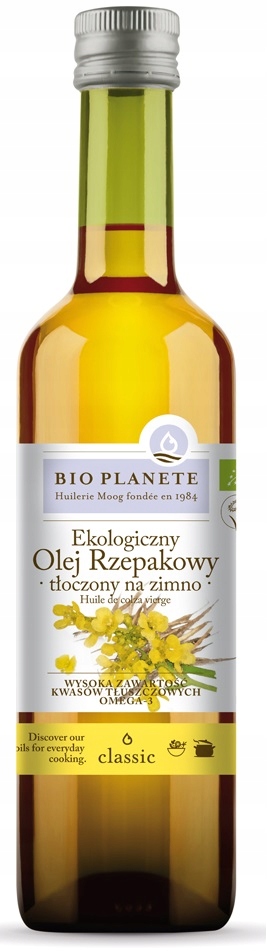 OLEJ RZEPAKOWY TŁOCZONY N/Z BIO 500 BIO PLANETE