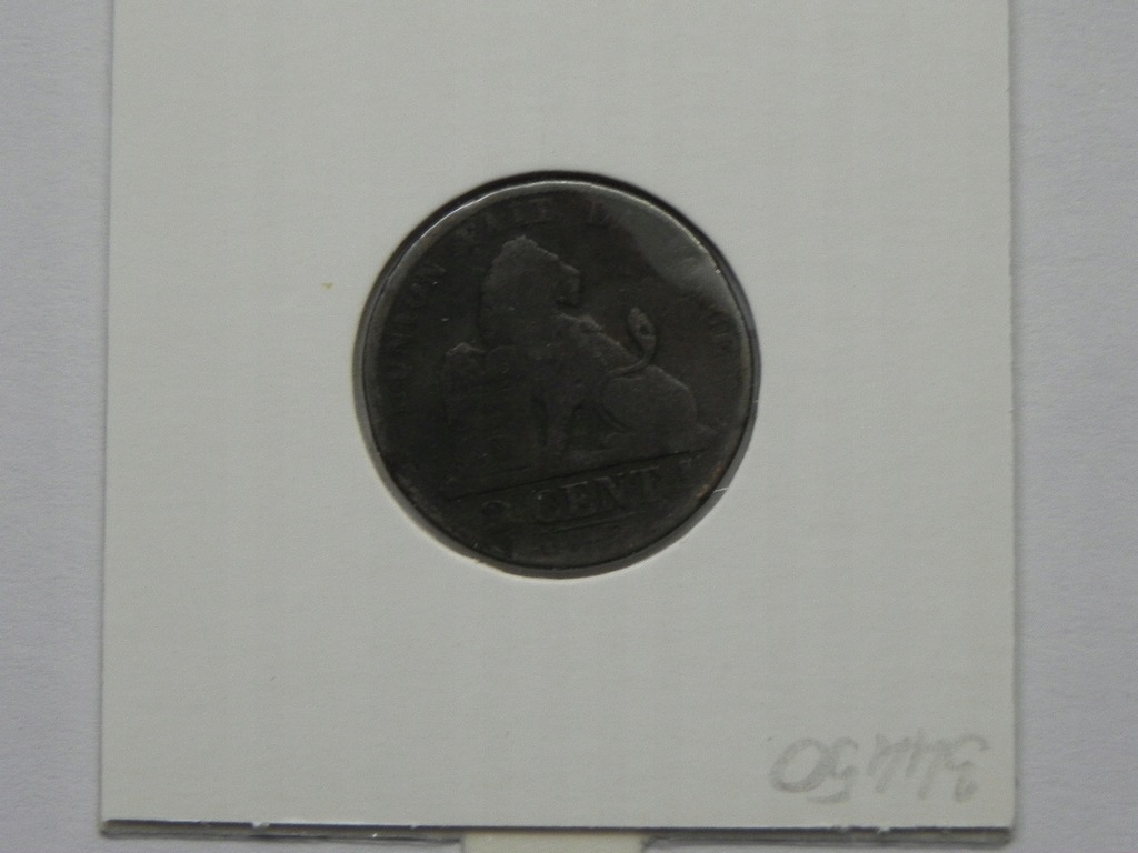 34450/ 2 CENTIMES 1862 BELGIA