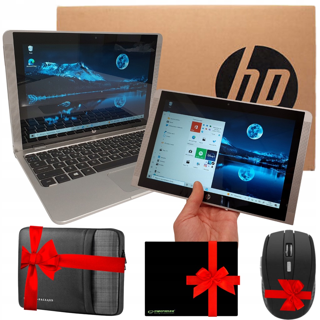 Laptop Dotykowy HP 2w1 Tablet WIN10 4/64GB GW.