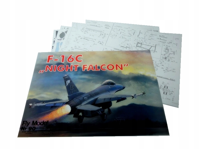 Model kartonowy F-16C NIGHT FALCON