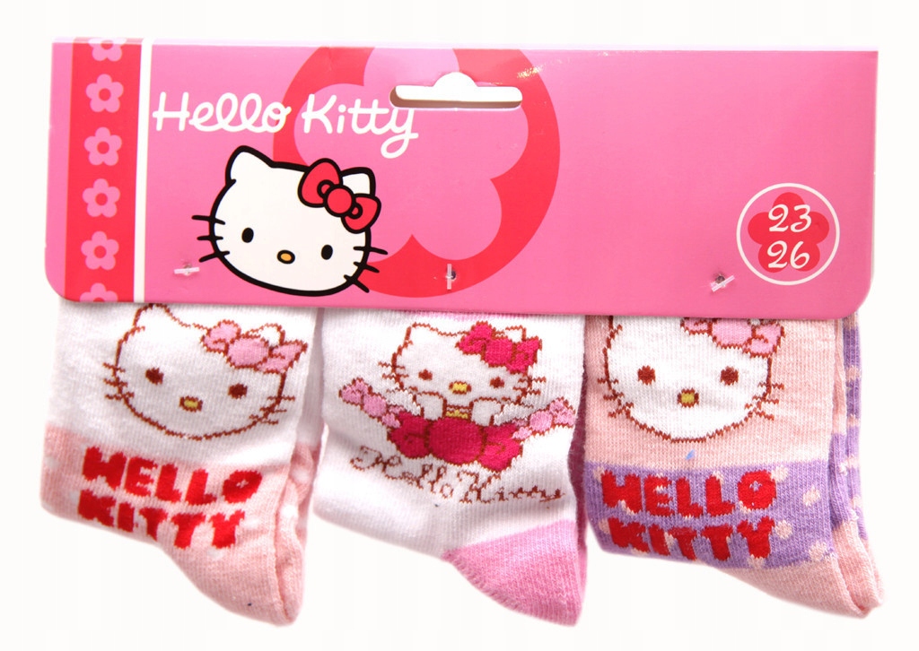 Komplet skarpetek Hello Kitty 3-pak 31/34