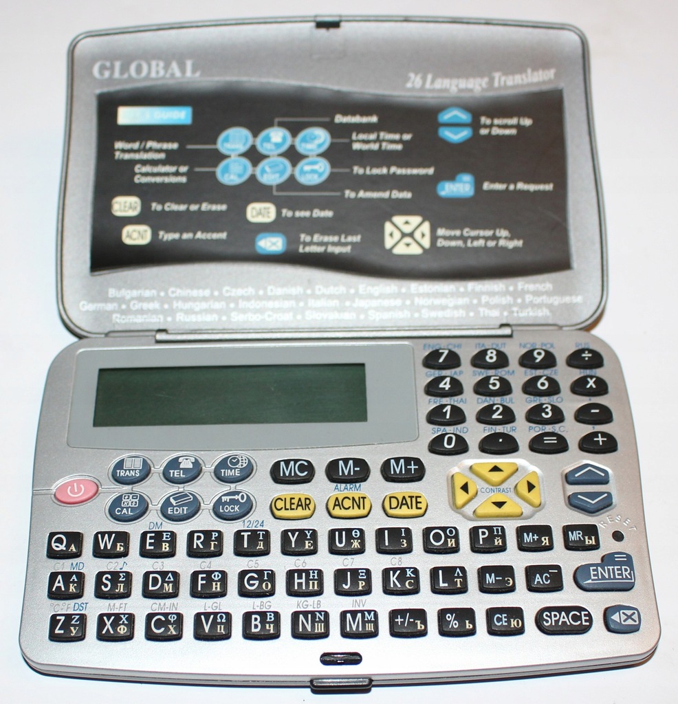 TRANSLATOR , TŁUMACZ ELEKTRONICZNY GLOBAL 512N