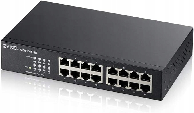 Zyxel 16-portowy, niezarządzalny SWITCH Gigabit Ethernet firmy bez wentylat