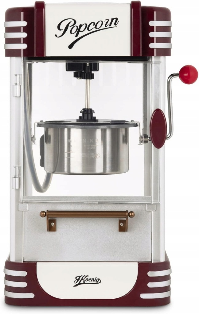 URZĄDZENIE DO POPCORNU,AUTOMAT DO POPCORNU H.Koenig RETRO 360 W