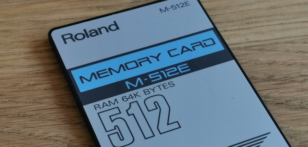 Roland M-512E Memory Card - karta dla JV, JD inne