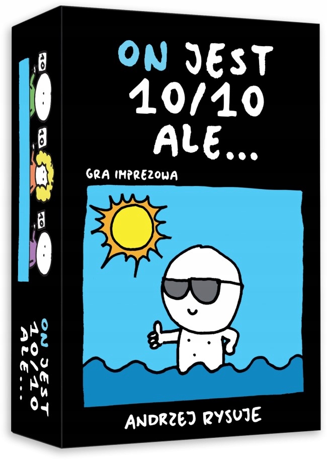 On jest 10 na 10, ale..., gra imprezowa z rysunkami Andrzej Rysuje!