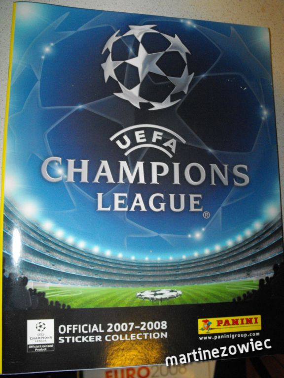 UEFA Champions League 2007-2008 Panini album NOWY