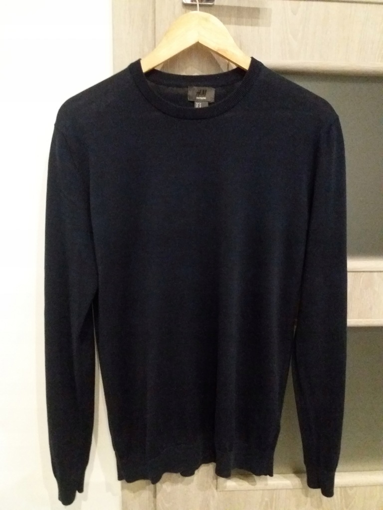sweter męski H&M rozm EUR M bawełna cienki