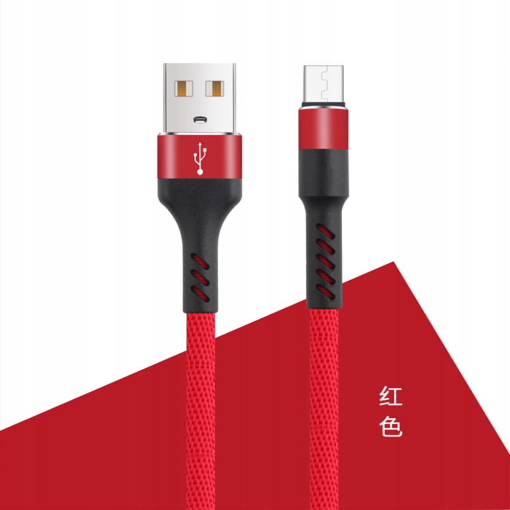 Maxlife kabel MXUC-01 USB - microUSB 1,0 m 2A czer