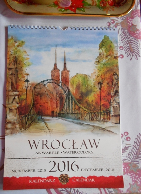 Kalendarz na 2016 - Wrocław w akwarelach