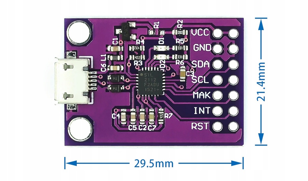 Купить Конвертер отладчика USB I2C CP2112: отзывы, фото и ...