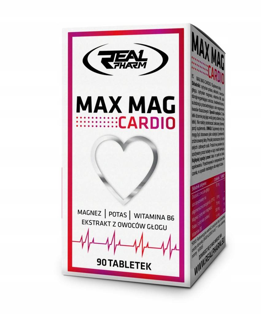 Real Pharm MAX MAG Cardio 90tabl ZDROWE SERCE