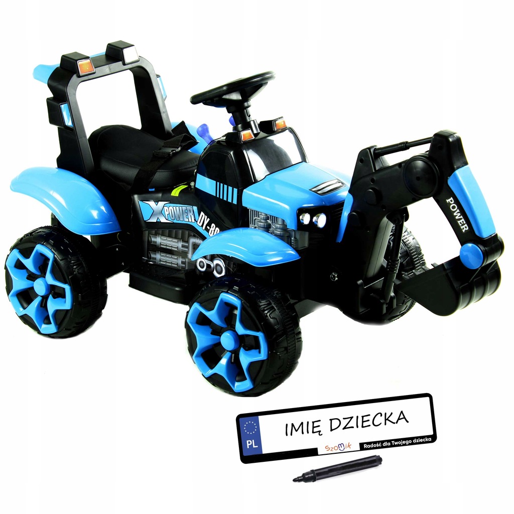 KOPARKA TRAKTOR NA AKUMULATOR ŁYŻKA SKÓRA PILOT