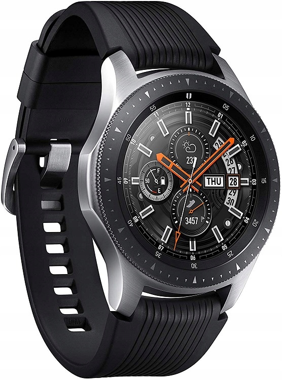 SAMSUNG GALAXY WATCH 46 mm LTE SM-R805 SREBRNY - 8970600553 - oficjalne archiwum Allegro