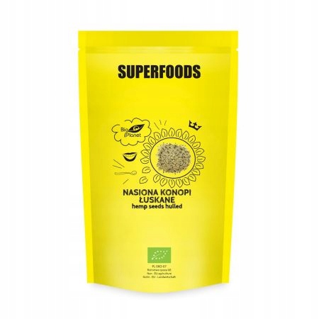 Nasiona konopi łuskane XXL BIO 600 g Bio Planet