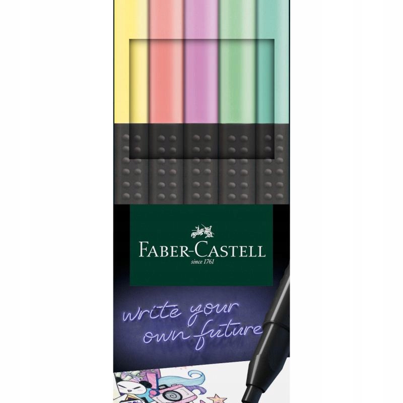 223L214 CIENKOPISY GRIP 5 KOL. PASTELOWYCH