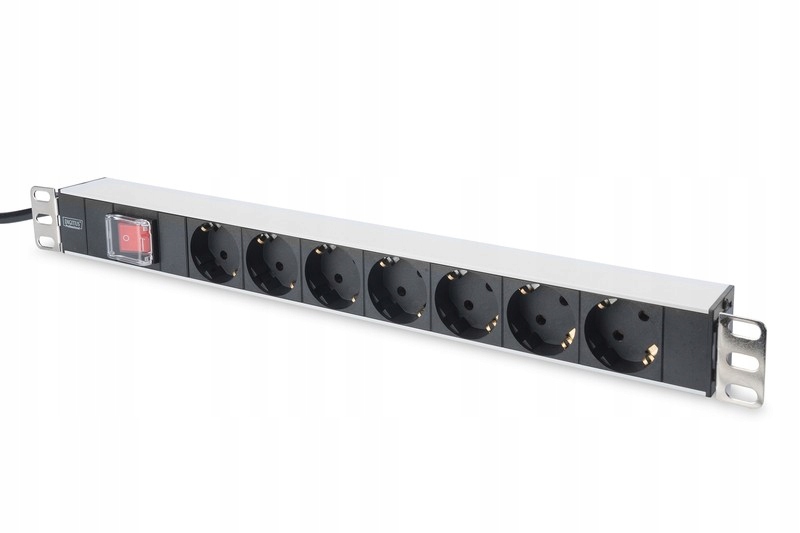Listwa zasilająca PDU 19'' RACK 7xSchuko, 2m,,..,