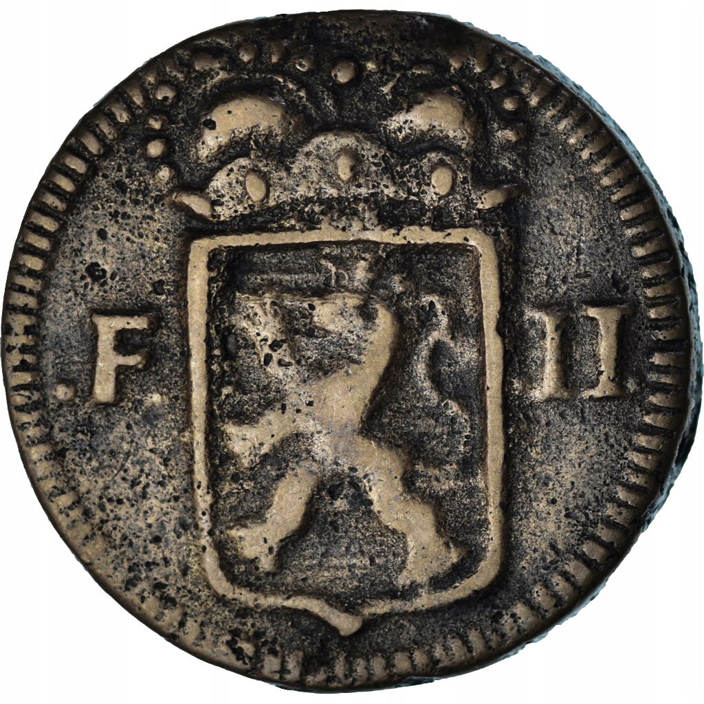 Moneta, Luksemburg, Frans II, Sol, 1795, EF(40-45)