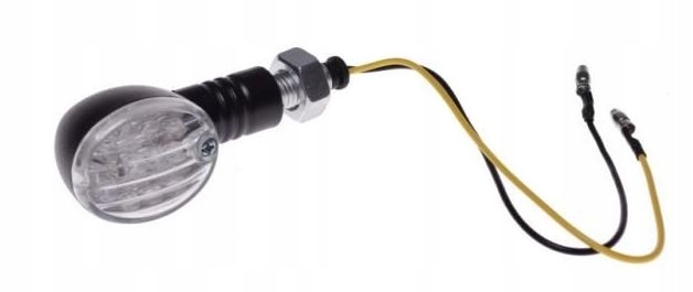 KIERUNKOWSKAZ BIAŁY KLOSZ PRAWY LEWY TYŁ 12V LED