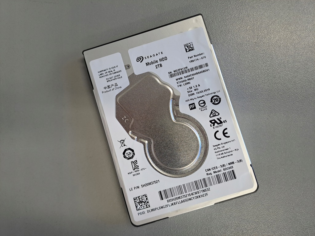 Dysk Mobile HDD 2TB 2,5'' Seagate ST2000LM007