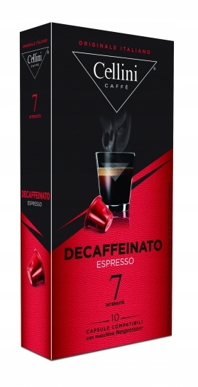 Kapsułki Nespresso Cellini Espresso Bezkofeinowa