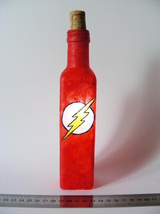 Lampion butelka The Flash - DC Comics handmade