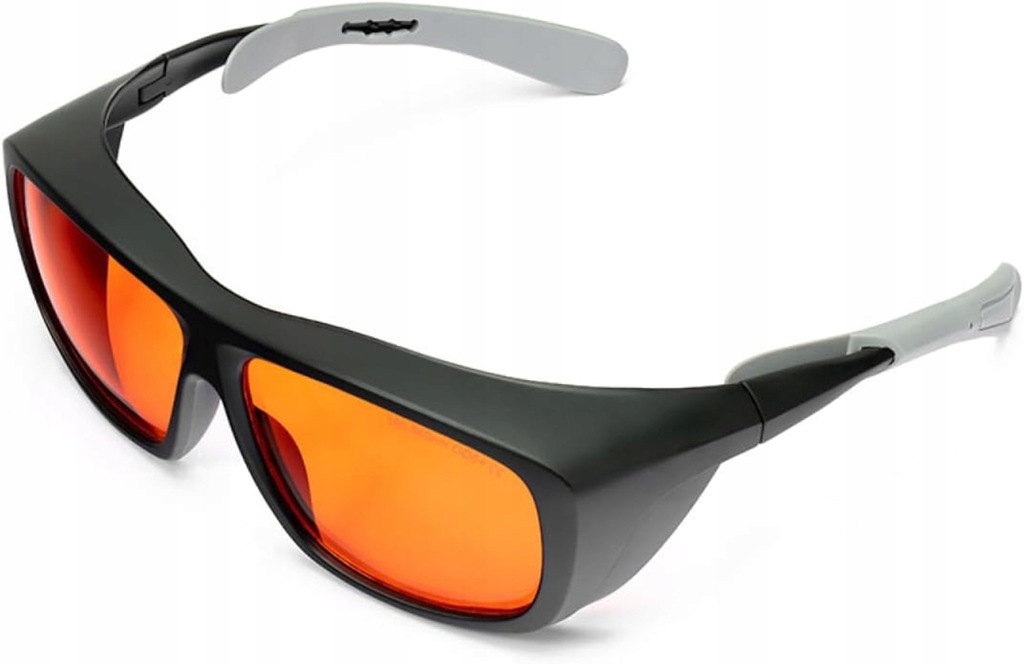 Okulary Ochronne do Lasera 180nm-540nm Profesjonalne Pomarańczowe Gogle