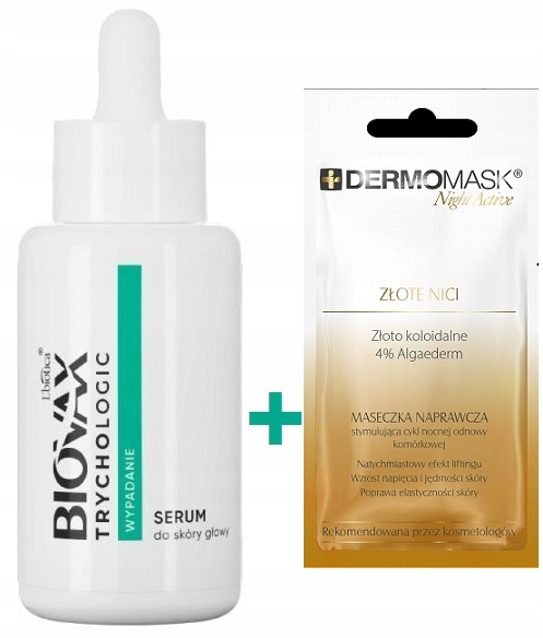 BIOVAX Trychologic Wypadanie Serum do skóry głowy + DERMOMASK Gratis