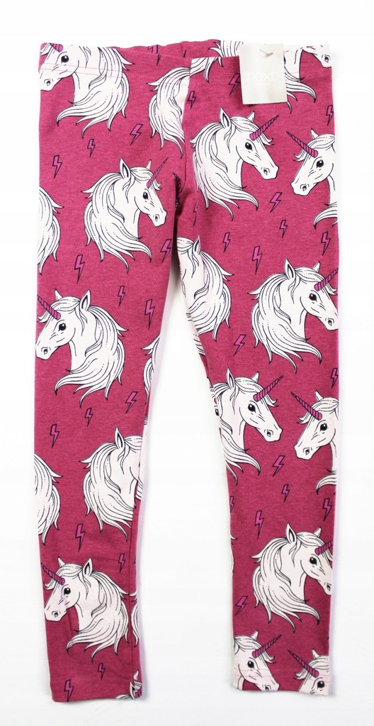 NEXT LEGGINSY W JEDNOROŻCE UNICORN NOWE 122 CM 7 L