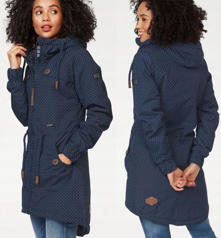 ALIFE AND KICKIN KURTKA PARKA GRANATOWA WZÓR L