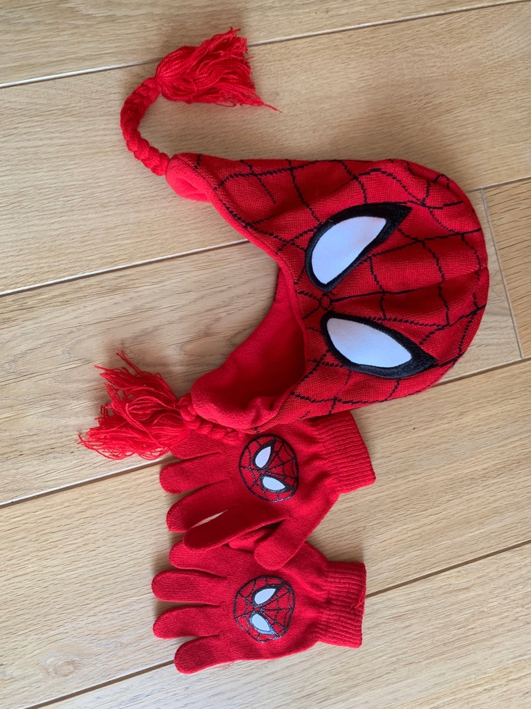 Nowa zimowa czapka SPIDERMAN 46/48cm 12M MARVEL