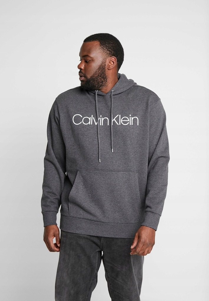 CALVIN KLEIN SZARA MĘSKA BLUZA Z LOGO 3XL BAB