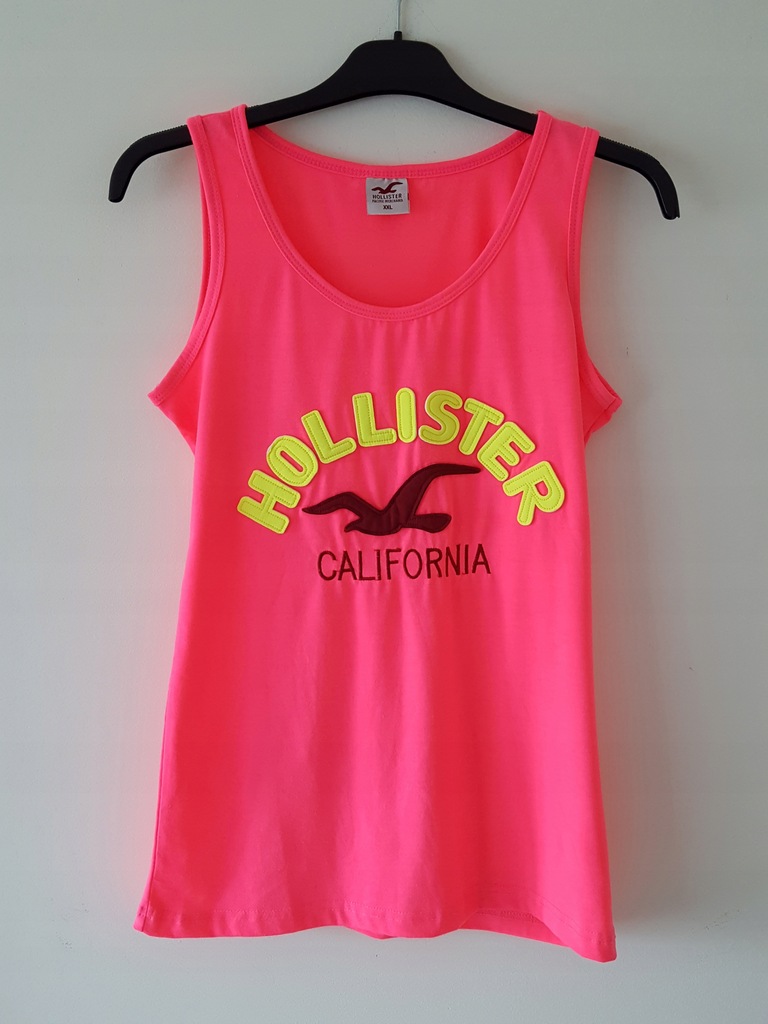 T-shirt damski różowy Hollister r. XXL