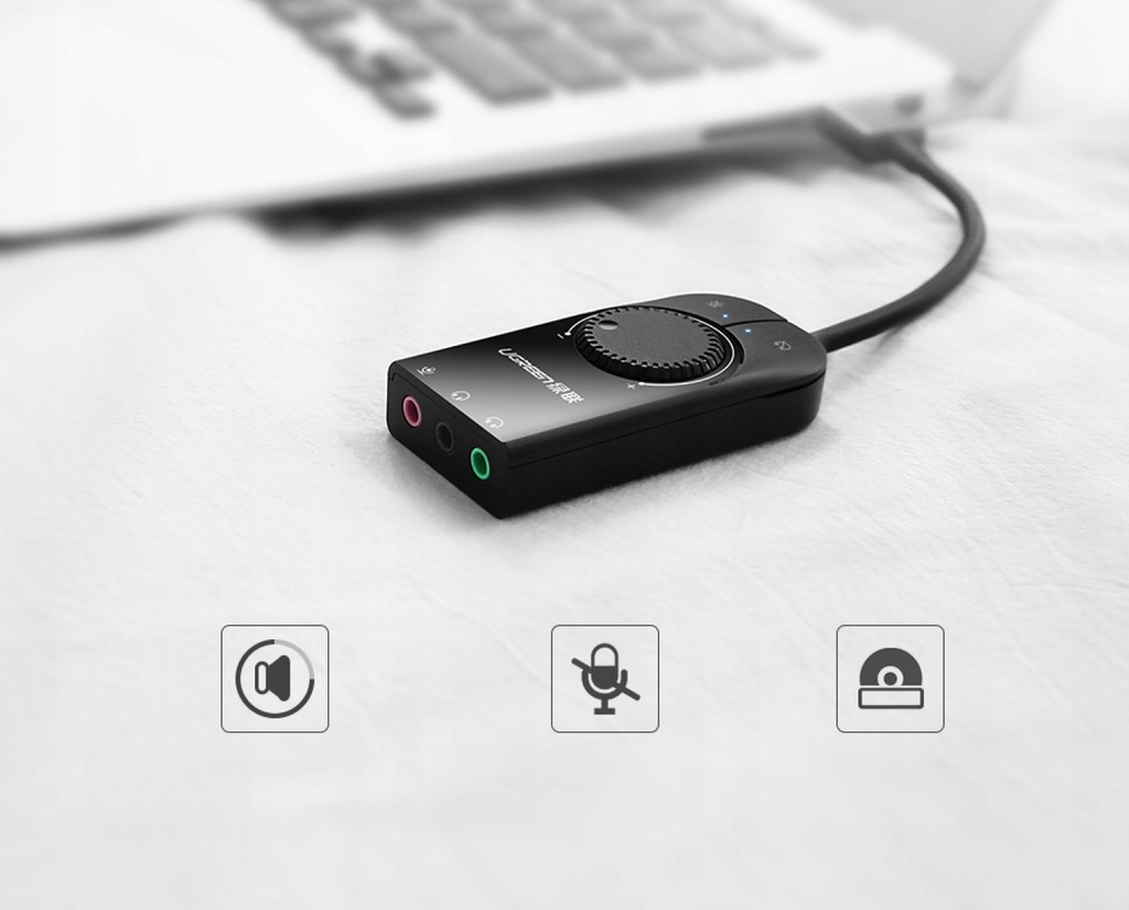 Купить Звуковая карта USB Наушники Микрофон UGREEN 15см: отзывы, фото, характеристики в интерне-магазине Aredi.ru