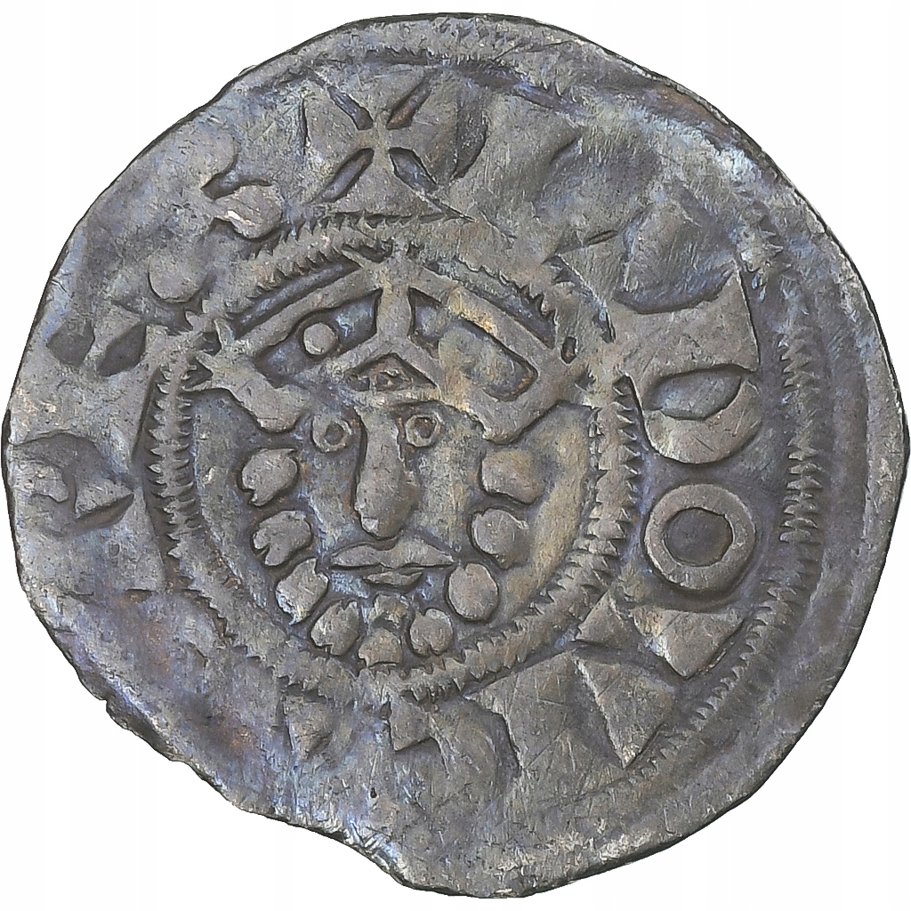 Francja, Louis VII, Denier, 1137-1180, Bourges, EF