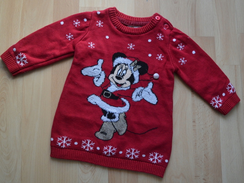 świąteczny sweterek Mickey Mouse Disney 3-6M 68cm