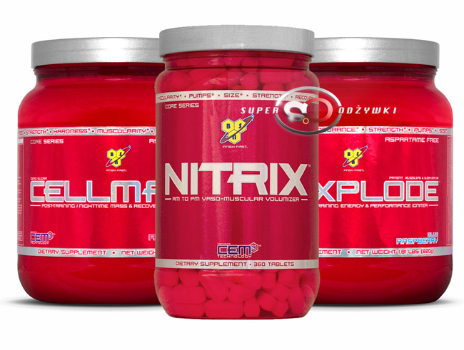 BSN NITRIX + CELLMASS + NO-XPLODE Duże opakowania