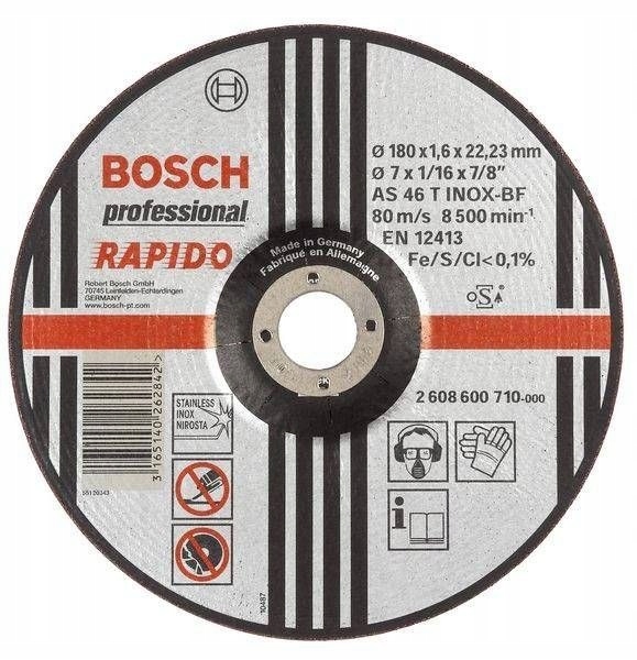 TARCZA WYPUKŁA T27 230*22*1.9 BOSCH RAPIDO