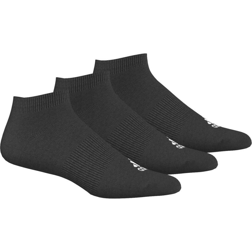 Skarpety czarne Adidas 3PAK czarne niskie r 43-46