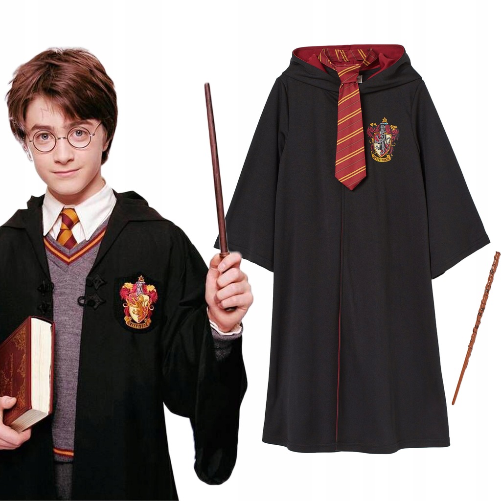 Kostium HARRY POTTER Z RÓŻDŻKĄ H&M 104