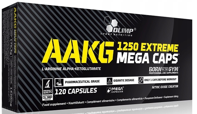 Olimp AAKG 1250 Extreme Mega Caps, 120 kapsułek
