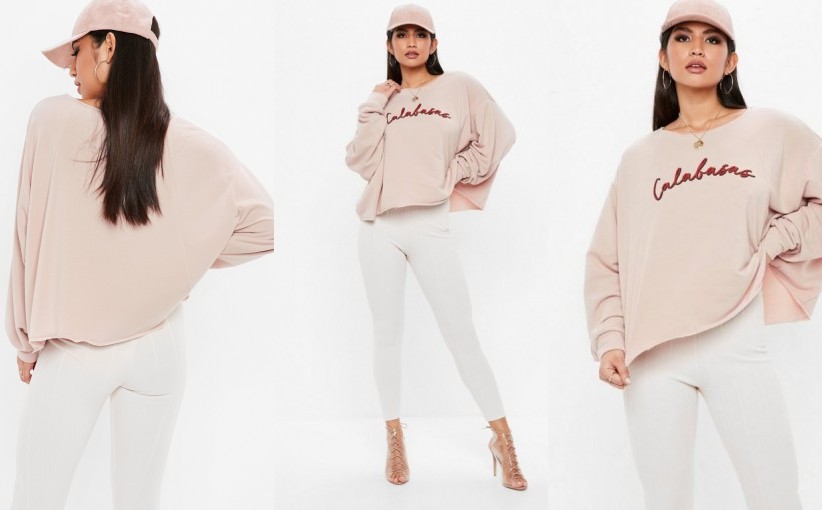 C6H301*MISSGUIDED BLUZA DAMSKA Z NAPISEM 38 M V00